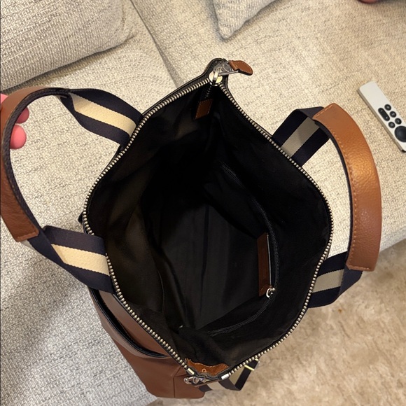 COACH brown pebbled leather tote shoulder laptop bag 💼 - Picture 8 of 10